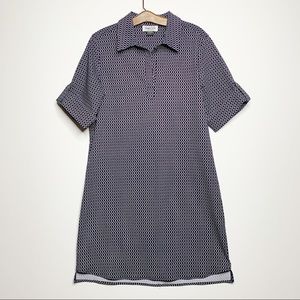 Snappy Turtle Women's Roll Tab Sleeve Shirt Dress